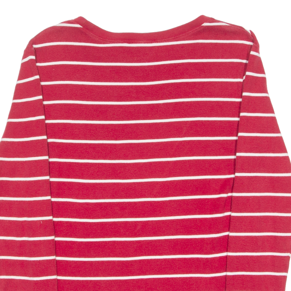 POLO RALPH LAUREN Striped Womens T-Shirt Red Long Sleeve L Online