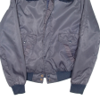 Mens Bomber Jacket Blue Nylon S Online Sale