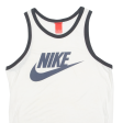 NIKE Mens Vest White Sleeveless Crew Neck M Cheap