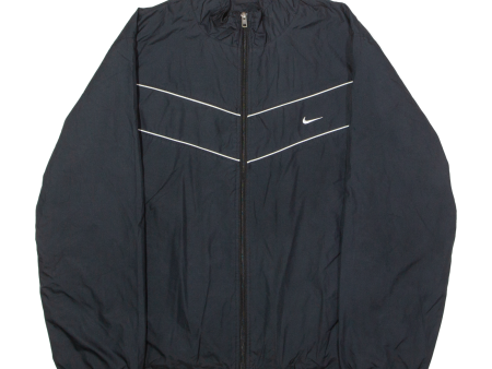 NIKE Mens Windbreaker Jacket Black 2XL Supply