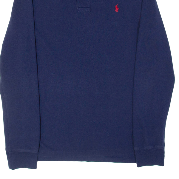 POLO RALPH LAUREN Boys Polo Shirt Blue Long Sleeve XL For Sale