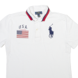 POLO RALPH LAUREN Boys Polo Shirt White L For Discount