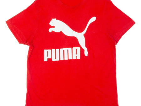 PUMA Mens T-Shirt Red L For Discount