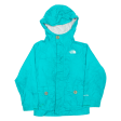 THE NORTH FACE Lightweight Girls Rain Jacket Blue Nylon Hooded 6Y Online Sale