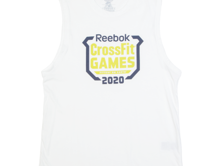 REEBOK Crossfit Games 2020 Mens Vest White Sleeveless M For Discount