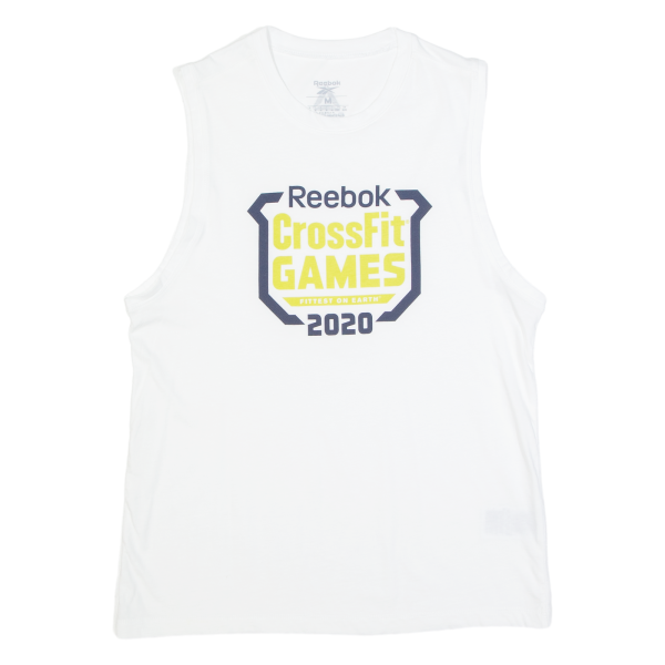 REEBOK Crossfit Games 2020 Mens Vest White Sleeveless M For Discount