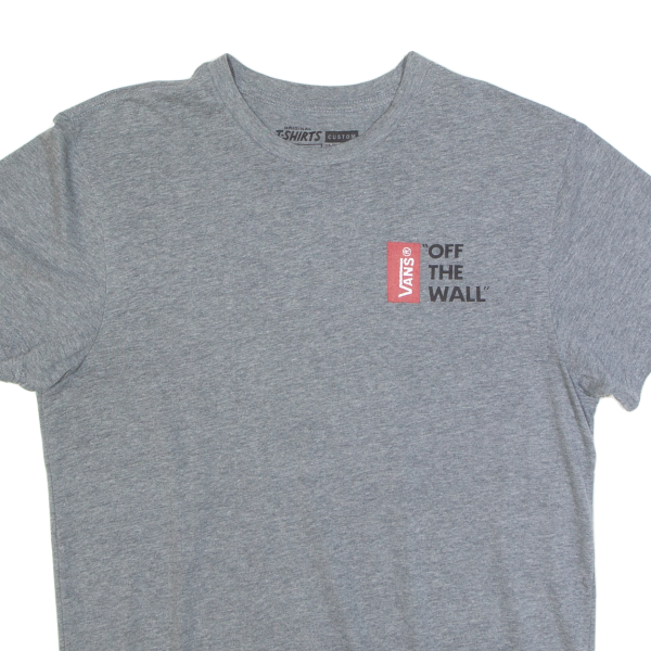 VANS Custom Mens T-Shirt Grey M Fashion