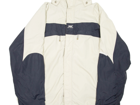 HELLY HANSEN Mens Ski Jacket Cream Colourblock XL Fashion