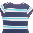 POLO RALPH LAUREN Striped Womens T-Shirt Blue V-Neck S on Sale