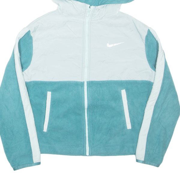 NIKE Dri-Fit Girls Jacket Blue Hooded 7-8Y For Cheap