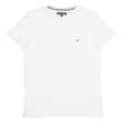 TOMMY HILFIGER Mens T-Shirt White M on Sale