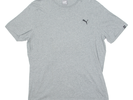 PUMA Mens T-Shirt Grey Crew Neck XL Sale