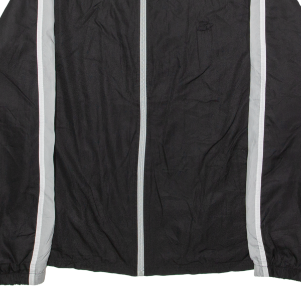 STARTER Mens Windbreaker Jacket Black 90s XL For Cheap