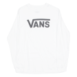 VANS Boys T-Shirt White Long Sleeve Crew Neck L Online Hot Sale