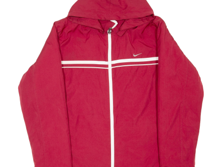 NIKE Reversible Mens Jacket Red Hooded L Cheap