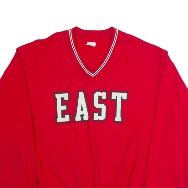 POWERS East Womens Jersey Red Long Sleeve USA V-Neck Nylon L Sale