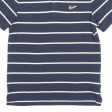 NIKE Mens Polo Shirt Blue Striped L Online