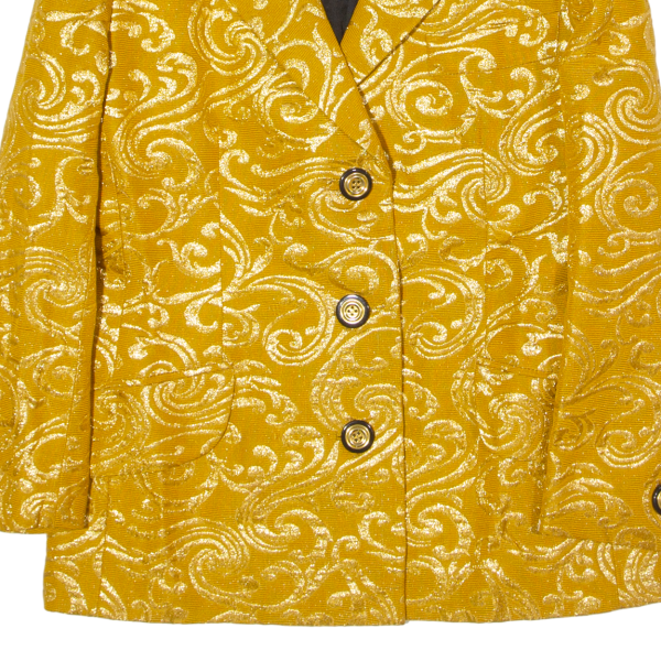 ELI GLAU Womens Blazer Jacket Gold 80s UK 16 Online now