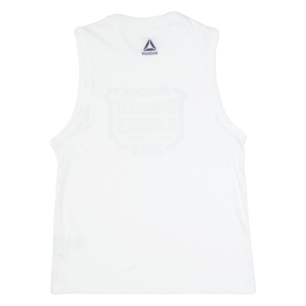 REEBOK Crossfit Games 2020 Mens Vest White Sleeveless M For Discount