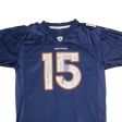 REEBOK Denver Broncos Mens Jersey Blue USA V-Neck Nylon XL For Cheap