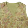 Mens Blazer Waistcoat Green 90s Floral XL Hot on Sale