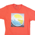 O NEILL Mens T-Shirt Orange L on Sale