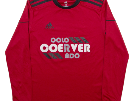 ADIDAS Boys Jersey Red Long Sleeve 11-12Y Supply