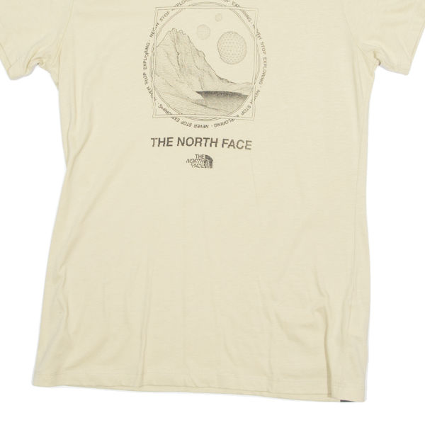 THE NORTH FACE Womens T-Shirt Beige Crew Neck M For Cheap