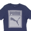 PUMA Mens T-Shirt Blue Crew Neck L Discount