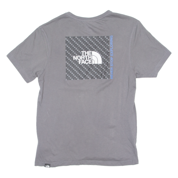 THE NORTH FACE Mens T-Shirt Grey Crew Neck M Cheap