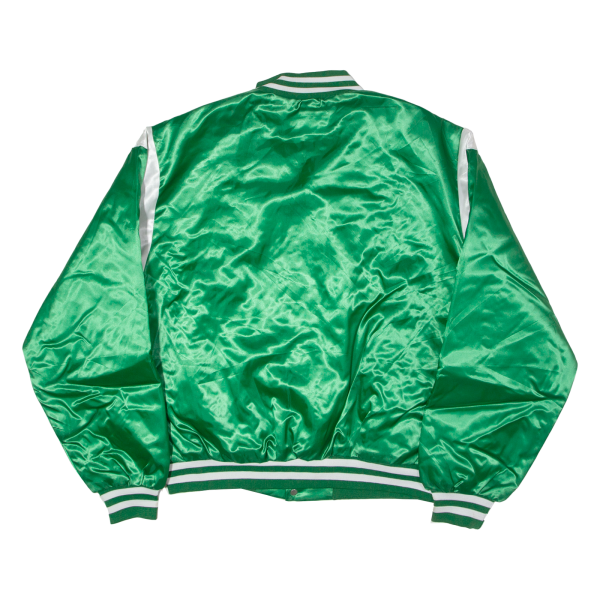 SWINGSTER Philadelphia Eagles Mens Bomber Jacket Green Satin Nylon 90s USA XL Hot on Sale