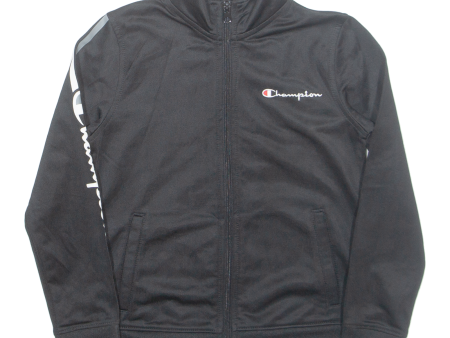 CHAMPION Girls Track Jacket Black 7Y Sale