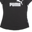 PUMA Womens T-Shirt Black UK 6 For Cheap