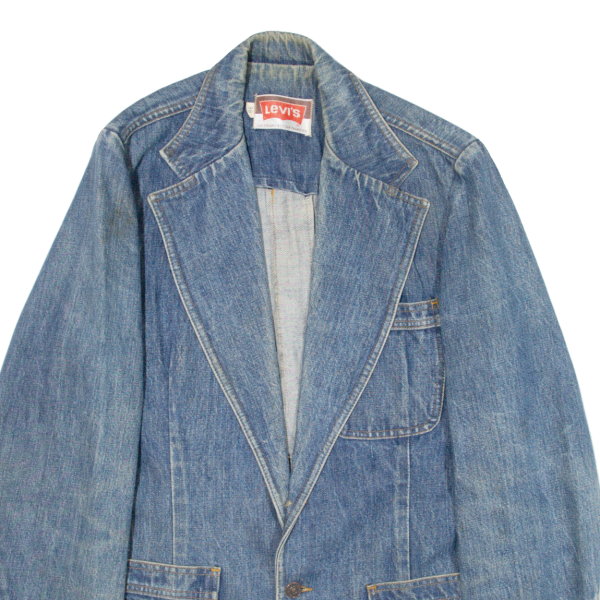 LEVI S Mens Blazer Jacket Blue 70s M For Discount