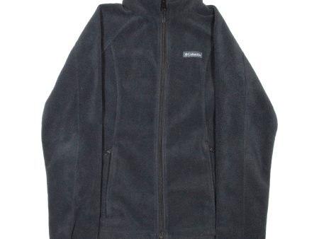 COLUMBIA Mens Fleece Jacket Black S Hot on Sale