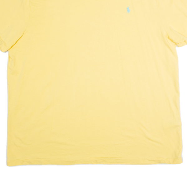 POLO RALPH LAUREN Mens T-Shirt Yellow 2XL Supply