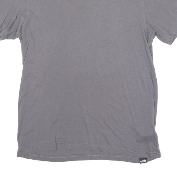 THE NORTH FACE Mens T-Shirt Grey Crew Neck M Cheap