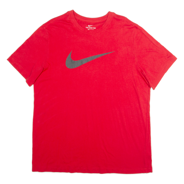 NIKE Mens T-Shirt Red XL on Sale