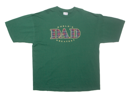 TSI World s Greatest Dad Mens T-Shirt Green XL Online Sale