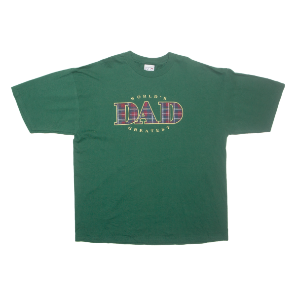 TSI World s Greatest Dad Mens T-Shirt Green XL Online Sale