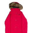 THE NORTH FACE 550 Womens Parka Coat Red Hooded M Fashion