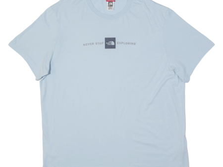 THE NORTH FACE Mens T-Shirt Blue 2XL Hot on Sale