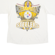 STARTER Pittsburgh Steelers Mens T-Shirt Cream USA Crew Neck L on Sale