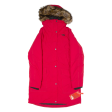 THE NORTH FACE 550 Womens Parka Coat Red Hooded M Fashion