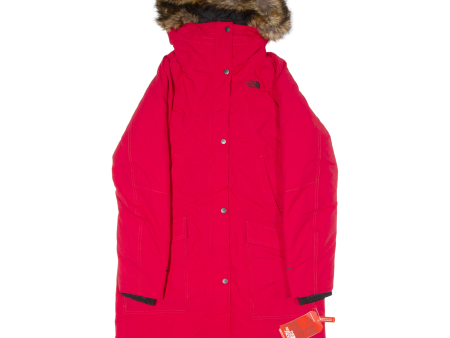 THE NORTH FACE 550 Womens Parka Coat Red Hooded M Fashion