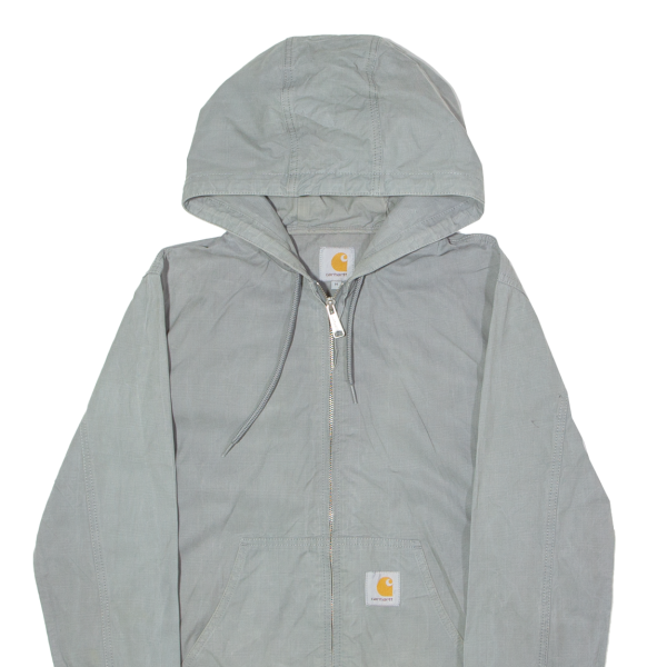 CARHARTT Active Mens Workwear Jacket Grey Hooded Houndstooth M Online Sale