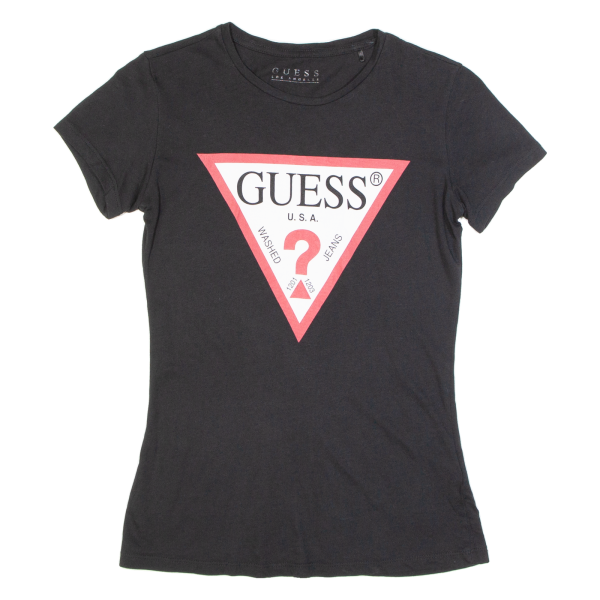 GUESS Mens T-Shirt Black S Online