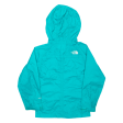 THE NORTH FACE Lightweight Girls Rain Jacket Blue Nylon Hooded 6Y Online Sale