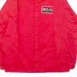 SPORTSMASTER Troy Bilt Rototillers Mens Coach Jacket Red Nylon 80s S Online Sale