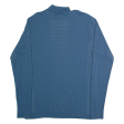 SALOMON Mens T-Shirt Blue Long Sleeve 1 2 Zip M Cheap